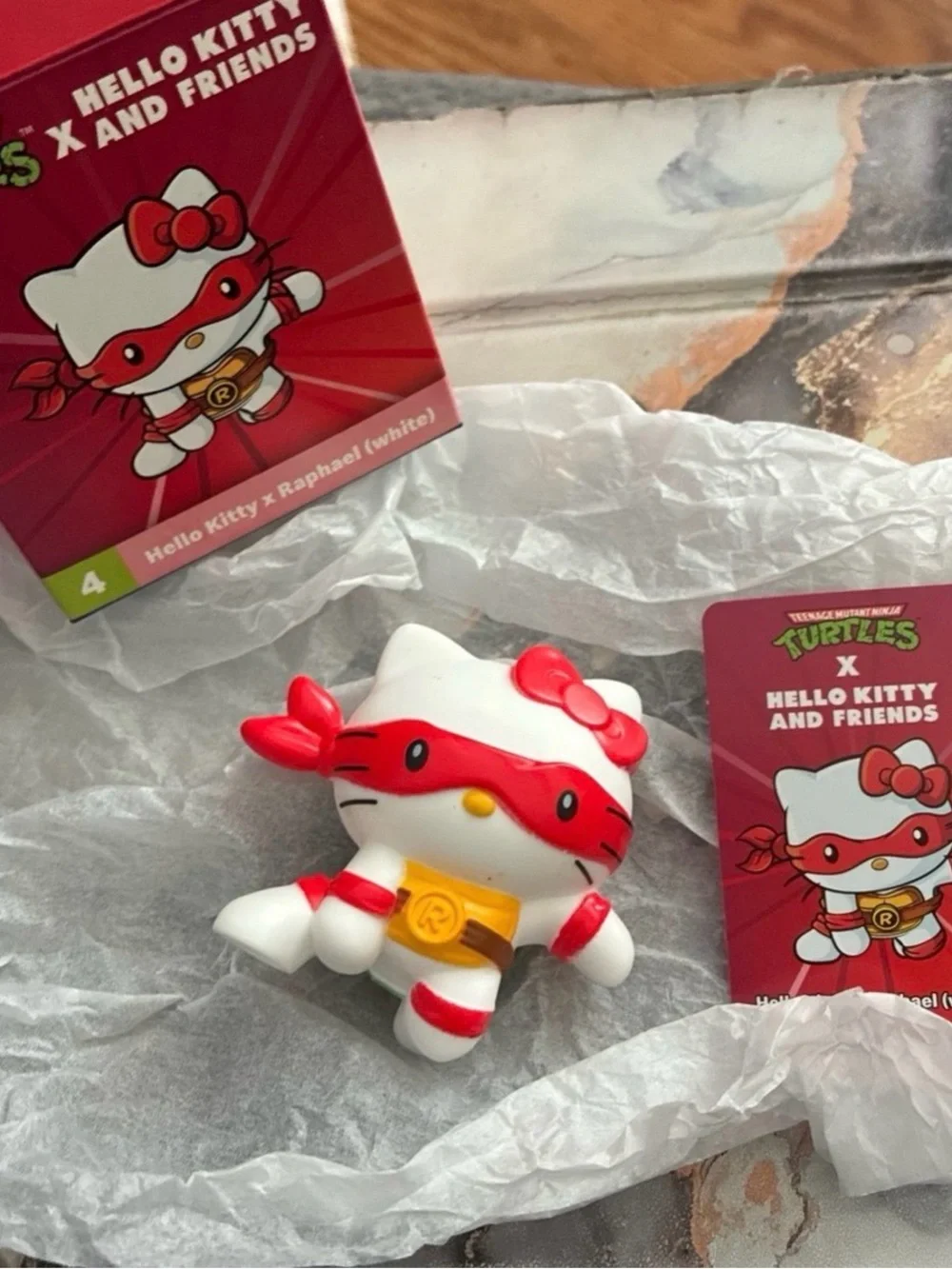 Hello Kitty x Raphael White Happy Meal Toy w/ Box & Card | TMNT McDonald’s 2025